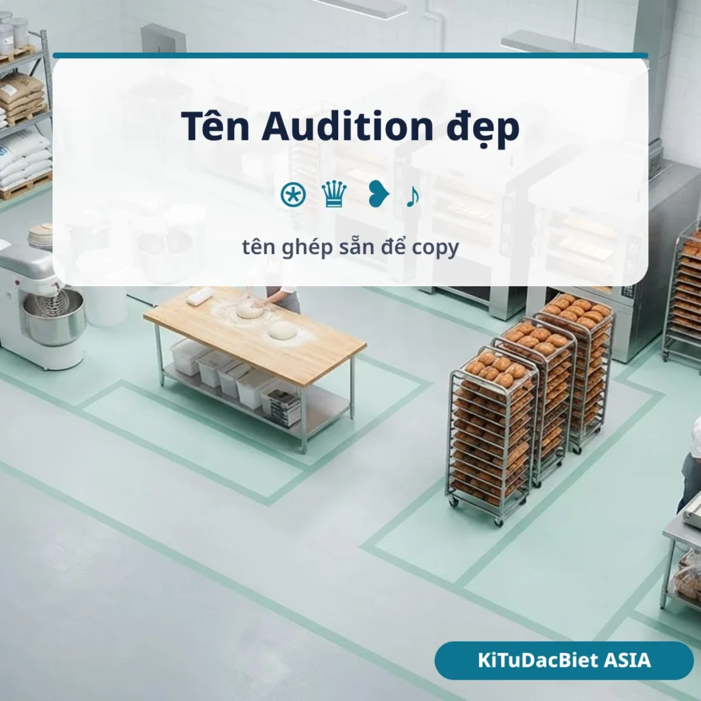 Tên Audition đẹp có kí tự đặc biệt để copy