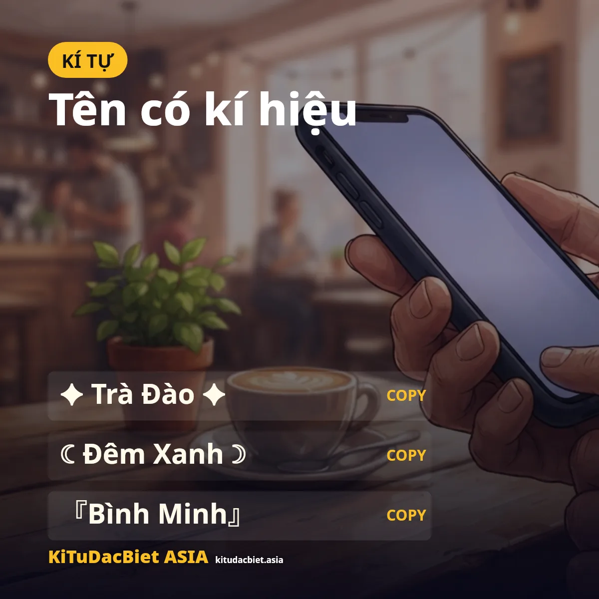 Tên Locket có kí tự đặc biệt: sao, trăng, ngoặc