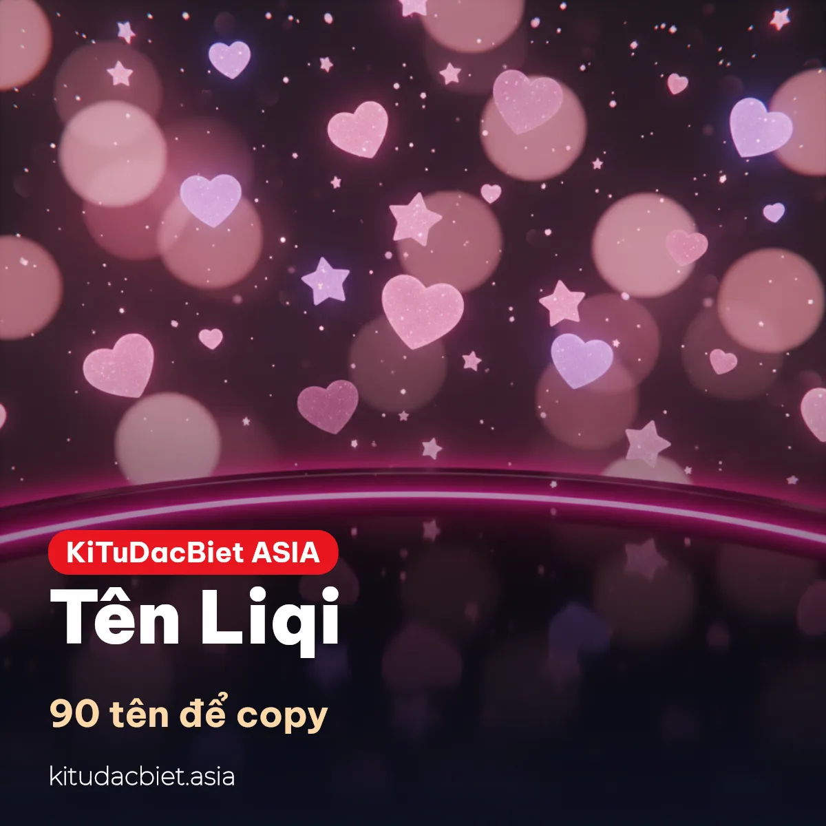 Liqi dễ thương, ngầu, tên đôi
